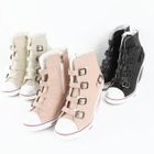 STYLEKELLY - Buckled Wedge Sneakers