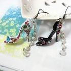 Angelove - Fake Crystal High-Heel Shoes Mobile Phone Strap