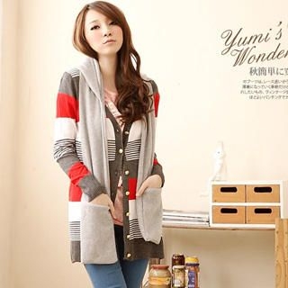Ear-Accent Hooded Scarf