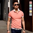 TOPGUYS - Contrast-Trim Polo Shirt
