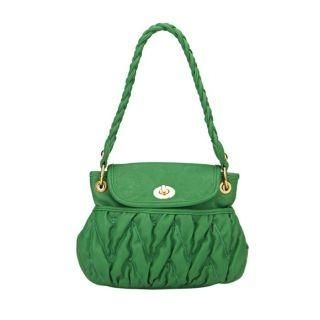 Twist-Lock Quilted Shoulder Bag