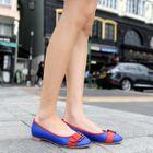 SO Central - Color-Block Buckled Flats