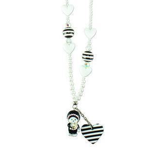 Necklace with Monotone MCC Black Boy Monchhichi Necklace with Monotone MCC Black Boy Monchhichi
