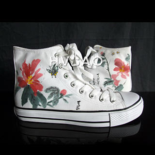 'Flower' High-Top Sneakers