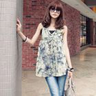 PUFFY - Tie-Dye V-Neck Top