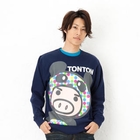 Buden Akindo - Long-Sleeve Print Pullover - Colorful Big TONTON