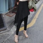 PIPPIN - Inset Chiffon Skirt Leggings