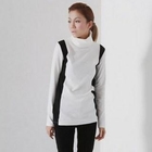1313 - Color-Block Turtleneck Top