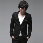 SLIM&FIT - Notched Lapel Single-Button Blazer