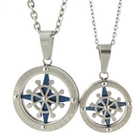 MURATI - Couple Set: Compass Pendant