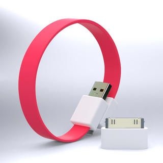 Mohzy Loop USB to Micro-USB Cable (Juicy Pink) (With Adapter)
