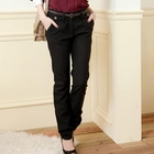 Tokyo Fashion - Buttoned Pleated Dress Pants