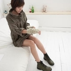 Cookie 7 - Funnel-Neck Tab-Sleeve Top