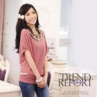 Melissa - Scoopneck Short-Sleeve Long Top