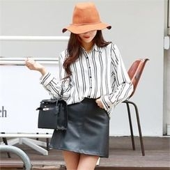 PIPPIN - Long-Sleeve Pinstripe Blouse PIPPIN - Long-Sleeve Pinstripe Blouse
