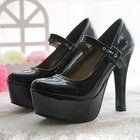 Smoothie - Patent Platform Mary Jane Pumps