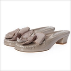 O.SA - Genuine-Leather Bow-Accent Mules
