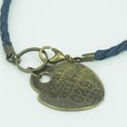 MyLittleThing - Blue Leather Charms Bracelet