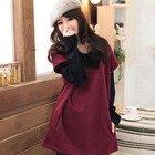 RingBear - Mock Two-Piece Lapel Long Top