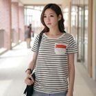 CLICK - Short-Sleeve Stripe T-Shirt