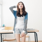 BAIMM - Striped Hooded Cardigan