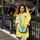 BBon-J - Hooded Drawstring-Waist Zip Coat
