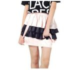 prischu essentials - Ruffled Layered Skirt With Strap