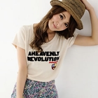 OrangeBear - Short-Sleeve Appliqué T-Shirt
