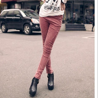 Elasticized Skinny Pants
