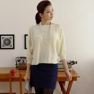 Wool Blend Miniskirt