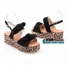 Grace Candy - Bow-Accent Wedge Sandals
