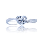 Chow Sang Sang - 18K/750  White Gold Diamond Ring