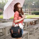 Nillie Shop - Faux-Leather 3-Way Backpack