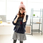 Tokyo Fashion - 3/4-Sleeve Printed Raglan Top