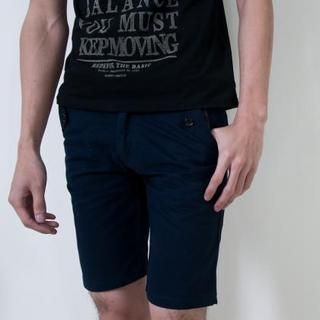 Plaid-Trim Shorts
