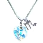 6thJune - Sweet Scorpio - Zodiac Sign Necklace with Swarovski Sparkling Crystal Heart
   
