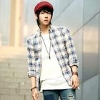ABOKI - Long-Sleeve Plaid Shirt