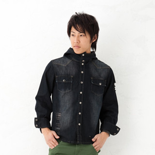 Hooded Denim Jacket