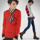 deepstyle - Striped Back Crewneck Sweatshirt