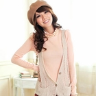 Tokyo Fashion - Mockneck Corsage Accent Top