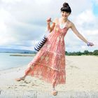 59 Seconds - Paisley Smocked Maxi Dress