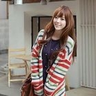CLICK - Multicolor Stripe Knit Cardigan