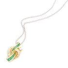 Keleo - 18K Yellow Gold Pendant with Diamonds and Emeralds