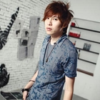 Monkey Shop - Inset Scoop Neck Print-Splatter Short-Sleeve Top