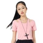 prischu essentials - Cut-Out Shoulder Top