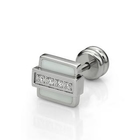 Kenny & co. - Swarovski Crystal and White Enamel Earring (single)