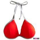 ROSE - Contrast Trim Bikini Top