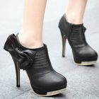Smoothie - Bow-Accent Platform Shoe Boots