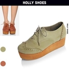 Holly Shoes - Oxford Wedges