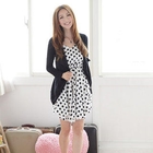 Kiwi Shop - Open-Back Polka-Dot Tank Dress